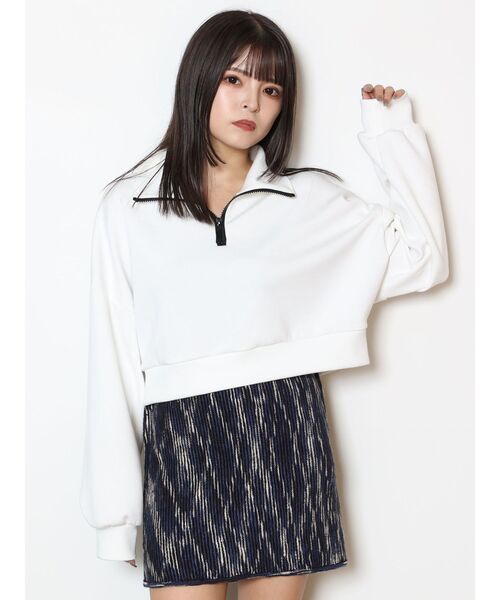 MURUA（ムルーア）の「カラージップショートトップス【WEB限定