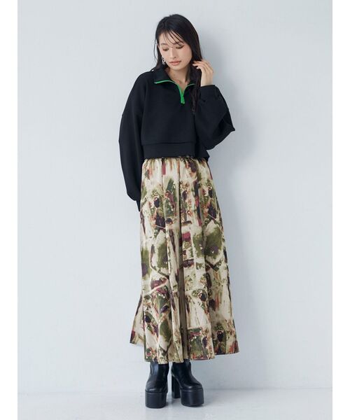 【ムルーア】MURUA トップス　スウェット　ヴィンテージ　ビンテージ MURUA（ムルーア）の「カラージップショートトップス【WEB限定