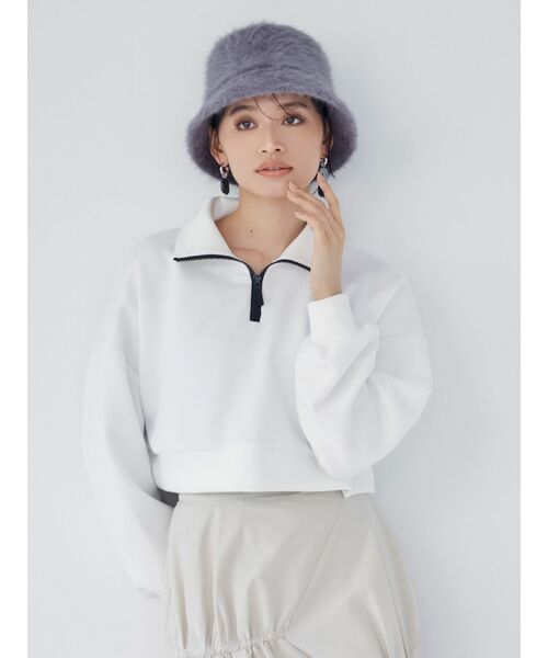 【ムルーア】MURUA トップス　スウェット　ヴィンテージ　ビンテージ MURUA（ムルーア）の「カラージップショートトップス【WEB限定