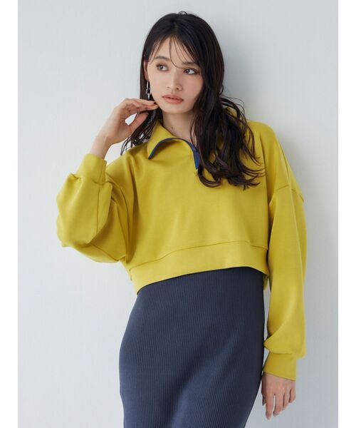 MURUA（ムルーア）の「カラージップショートトップス【WEB限定