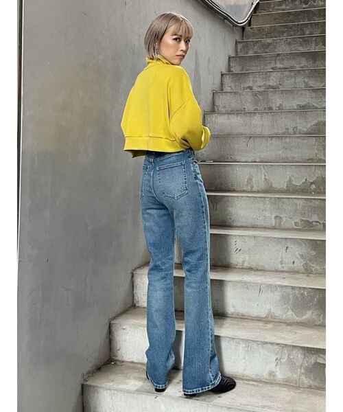 MURUA（ムルーア）の「カラージップショートトップス【WEB限定