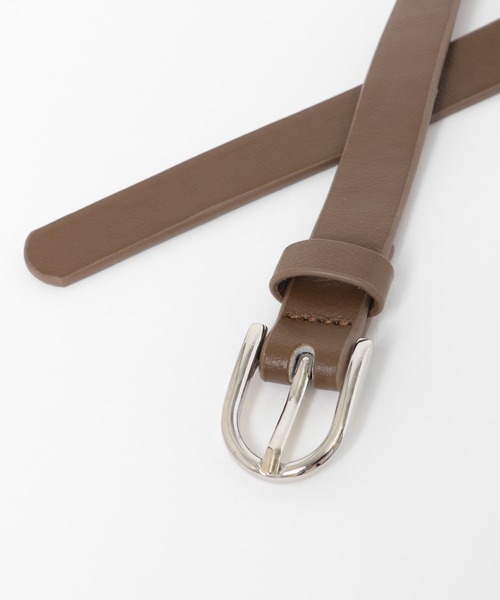 SMELLY（スメリー）の「オーバルシングルピンベルト（ベルト・レディース・ブラウン/ブラック・-）」の9枚目の写真