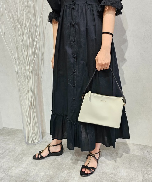 RETRO GIRL（レトロガール）の「【RETRO GIRL/レトロガール】ミニハンドバック（ハンドバッグ・レディース・ブラック/アイボリー・FREE）」の2枚目の写真