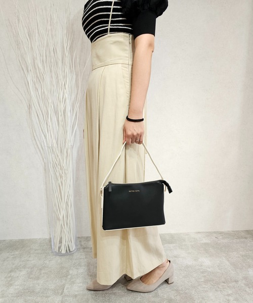 RETRO GIRL（レトロガール）の「【RETRO GIRL/レトロガール】ミニハンドバック（ハンドバッグ・レディース・ブラック/アイボリー・FREE）」の6枚目の写真