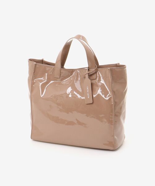 le.coeur blanc（ルクールブラン）の「エナメル風トートバッグ（トートバッグ・レディース・ベージュ/ベージュ系その他2・FREE）」の7枚目の写真