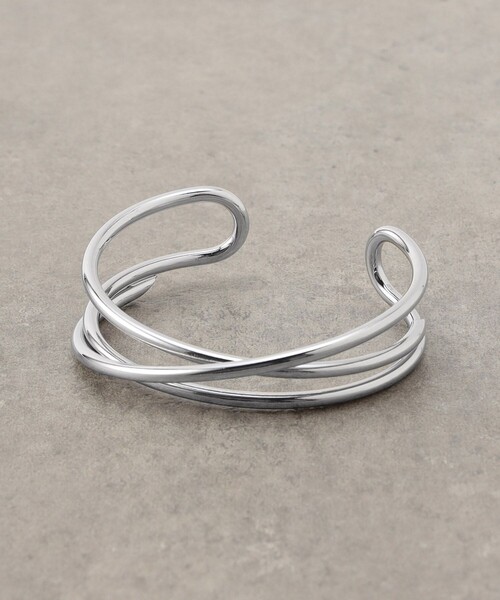 FREAK'S STORE（フリークスストア）の「限定展開　クロス バングル（バングル/リストバンド・レディース・シルバー/ゴールド・ONE SIZE）」の2枚目の写真