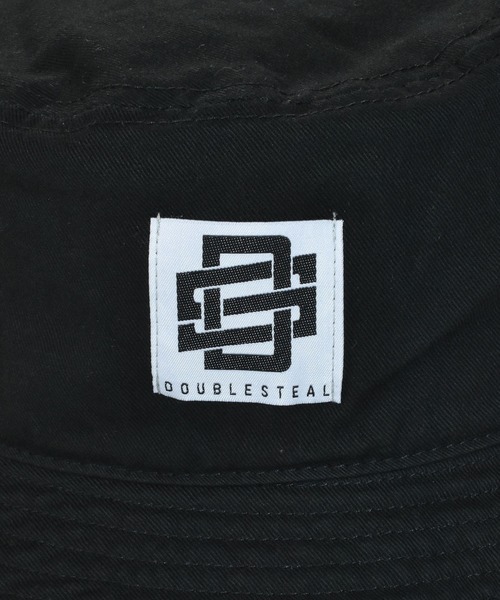 DOUBLE STEAL（ダブルスティール）の「DS織ネーム バケットハット（キャップ・メンズ・ブラウン系カモフラージュ/ブラック・FREE）」の5枚目の写真