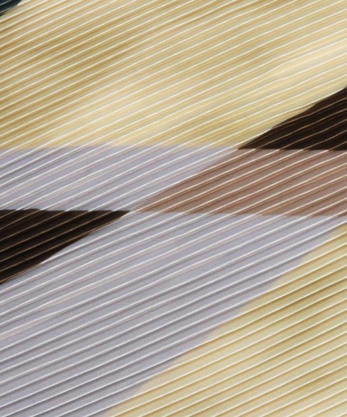 TOKYO SHIRTS（トウキョウシャツ）の「プリーツスカーフ（バンダナ/スカーフ・レディース・チャコールグレー/ライトブラウン・FREE）」の4枚目の写真