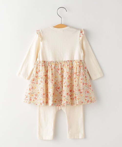 SHIPS(シップス)の「SHIPS KIDS:70~80cm / 花柄 スカート 長袖 ロンパース(ロンパース・キッズ・ブルー系その他/ライトイエロー・80/70)」の13枚目の写真