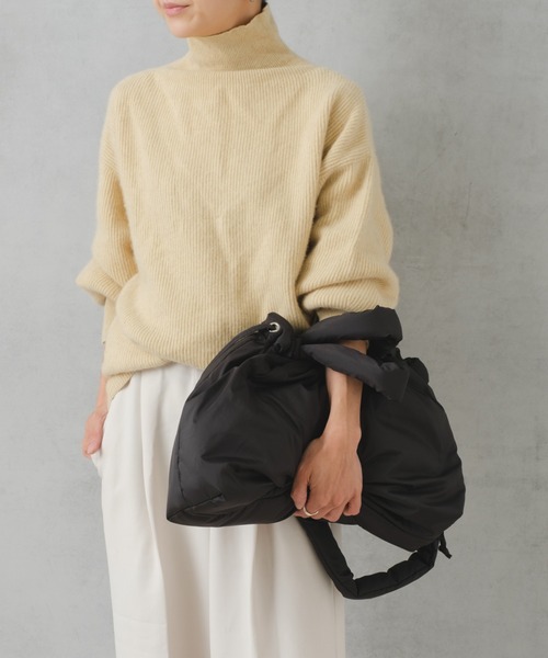 Actually（アクチュアリー）の「中綿2wayトート（ショルダーバッグ・レディース・ブルー/ブラック/グレイッシュベージュ・フリー）」の21枚目の写真