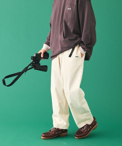 TOWNCRAFT（タウンクラフト）の「TOWN CRAFT/タウンクラフト 別注 リラックスフィット ウェービングベルトパンツ（その他パンツ・メンズ・オフホワイト/オリーブ/ベージュ/チャコールグレー/その他/グレー/ネイビー/ブルー・MEDIUM/LARGE）」の2枚目の写真