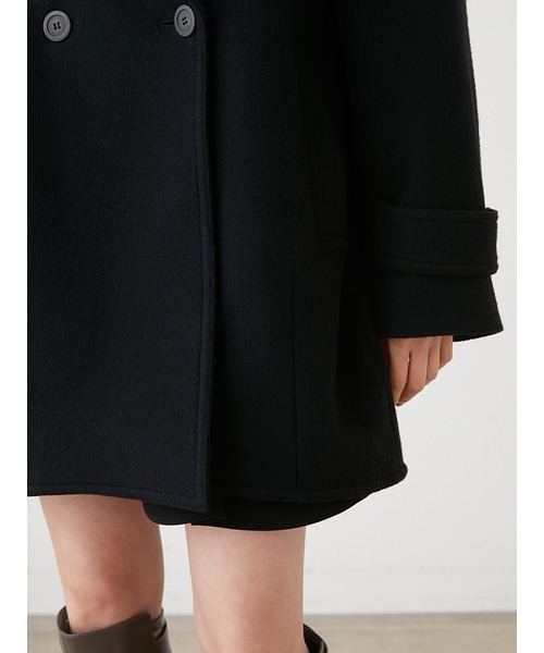 SNIDEL（スナイデル）の「Sustainableコクーンウールコート（その他アウター・レディース・ベージュ/ブラック・0/1）」の12枚目の写真