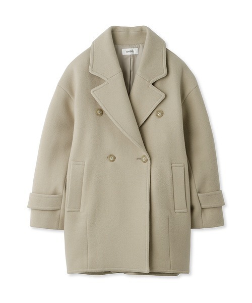 SNIDEL（スナイデル）の「Sustainableコクーンウールコート（その他アウター・レディース・ベージュ/ブラック・0/1）」の16枚目の写真