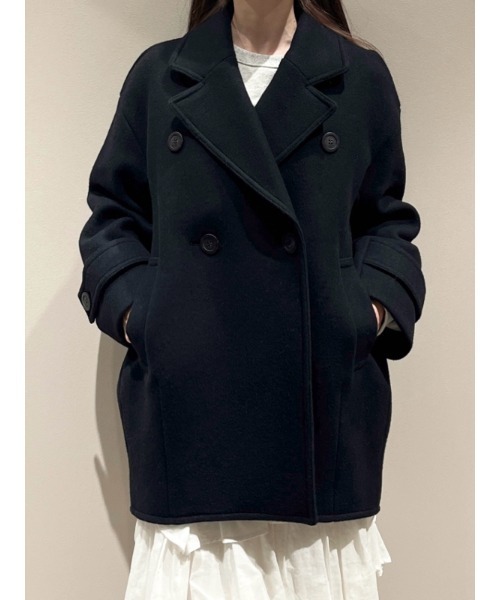 SNIDEL（スナイデル）の「Sustainableコクーンウールコート（その他アウター・レディース・ベージュ/ブラック・0/1）」の19枚目の写真