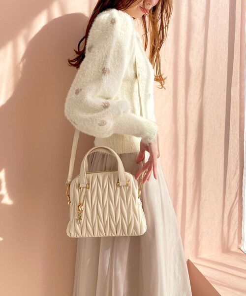 チャームセットキルティングバッグ