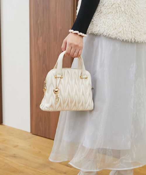 チャームセットキルティングバッグ