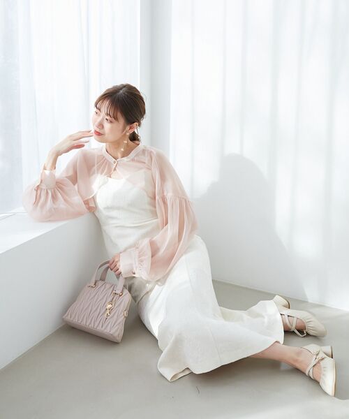 MAJESTIC LEGON（マジェスティックレゴン）の「チャームセットキルティングバッグ（ショルダーバッグ・レディース・ピンク/アイボリー/グレイッシュベージュ/ブラック/シルバー・FREE）」の19枚目の写真