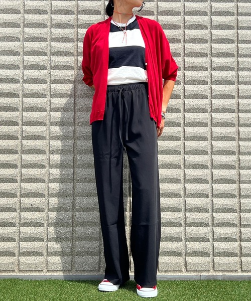 BEATJIVE（ビートジャイブ）の「イージーパンツ ゆったりシルエット ジョガーパンツ ガウチョパンツ レディース（その他パンツ・レディース・ブラウン/ホワイト/ブラック/グレー/ベージュ・LARGE/MEDIUM）」の6枚目の写真
