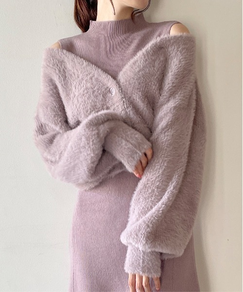 NOMAE（ノーマエ）の「【 再入荷！ 】シャギーカーデレイヤードニット