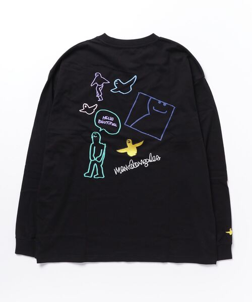 Mark Gonzales(マーク・ゴンザレス)の「MARK GONZALES ART WORK/マークゴンザレス【web限定】マルチカラー発泡グラフィックプリントロンT(Tシャツ/カットソー・メンズ・E/L/H/C/B/D/A/G/F/K/J/I・LARGE/X-LARGE/MEDIUM)」の15枚目の写真