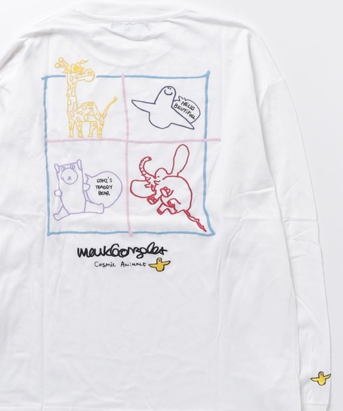 Mark Gonzales(マーク・ゴンザレス)の「MARK GONZALES ART WORK/マークゴンザレス【web限定】マルチカラー発泡グラフィックプリントロンT(Tシャツ/カットソー・メンズ・E/L/H/C/B/D/A/G/F/K/J/I・LARGE/X-LARGE/MEDIUM)」の5枚目の写真