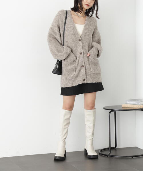 FREE'S MART(フリーズマート)の「◆起毛台形ミニスカート(スカート・レディース・グレー系その他/ブラック/ブルー系その他・SMALL/MEDIUM)」の7枚目の写真