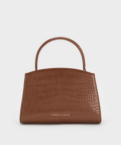 Aubrielle オブリエル クロックエフェクトトップハンドルバッグ