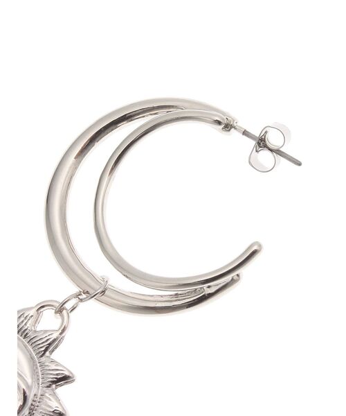 EVRIS（エヴリス）の「SUNNY MOTIF HOOPピアス（ピアス（両耳用）・レディース・シルバー/ゴールド・FREE）」の9枚目の写真