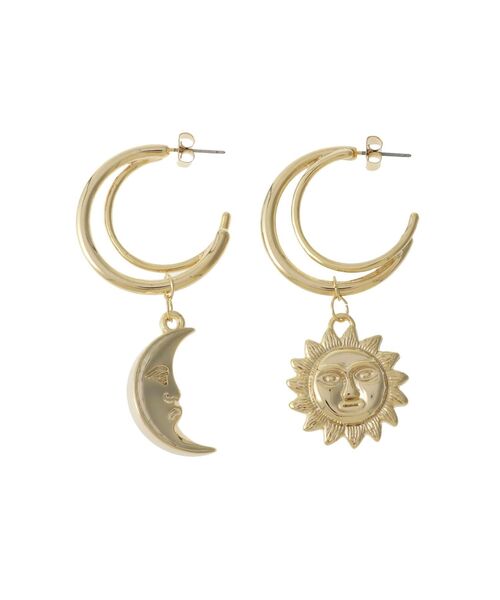 EVRIS（エヴリス）の「SUNNY MOTIF HOOPピアス（ピアス（両耳用）・レディース・シルバー/ゴールド・FREE）」の12枚目の写真