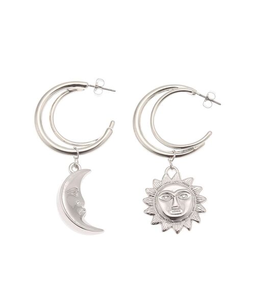 EVRIS（エヴリス）の「SUNNY MOTIF HOOPピアス（ピアス（両耳用）・レディース・シルバー/ゴールド・FREE）」の13枚目の写真