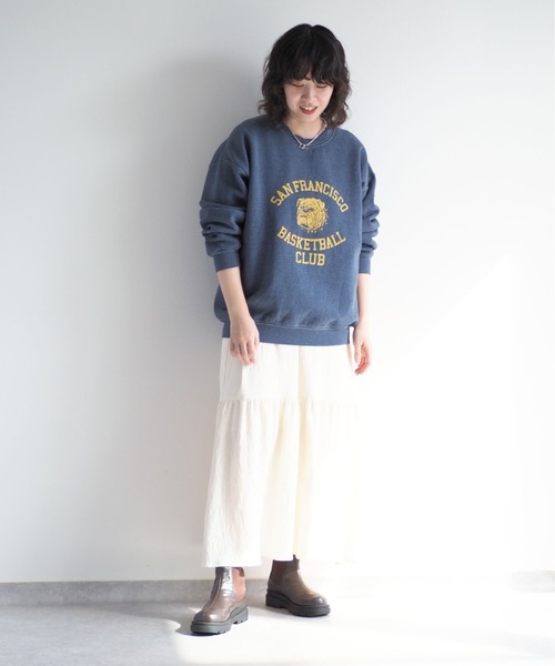 cepo(セポ)の「シワ加工バックリボンギャザーワンピース(ワンピース・レディース・ブラック/オフホワイト・M)」の12枚目の写真