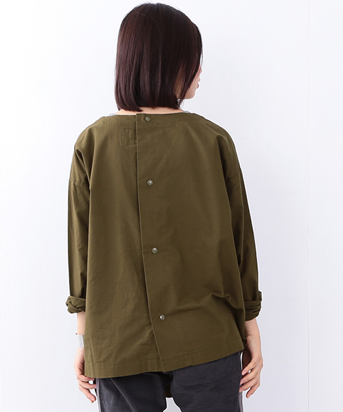 BEAMS BOY（ビームスボーイ）の「Napron×BEAMS BOY / コットン エプロンシャツ SPECIAL（シャツ/ブラウス・レディース・ホワイト/レッド/オリーブ・ONE SIZE）」の21枚目の写真