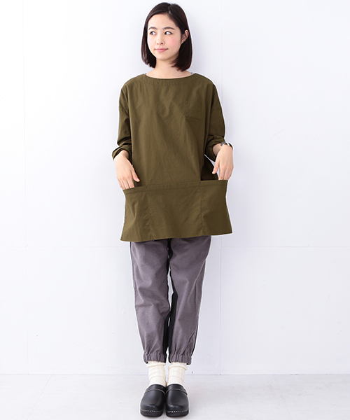 BEAMS BOY（ビームスボーイ）の「Napron×BEAMS BOY / コットン エプロンシャツ SPECIAL（シャツ/ブラウス・レディース・ホワイト/レッド/オリーブ・ONE SIZE）」の22枚目の写真