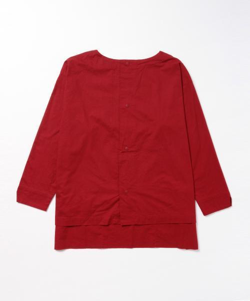 BEAMS BOY（ビームスボーイ）の「Napron×BEAMS BOY / コットン エプロンシャツ SPECIAL（シャツ/ブラウス・レディース・ホワイト/レッド/オリーブ・ONE SIZE）」の4枚目の写真