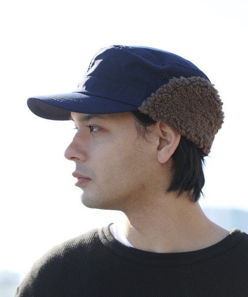 ８(eight)（エイト）の「イヤーボア軽量キャップ（キャップ・メンズ・オリーブ/ベージュ/ネイビー/ブラック・FREE）」の4枚目の写真