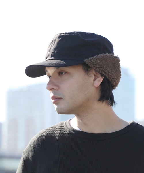 ８(eight)（エイト）の「イヤーボア軽量キャップ（キャップ・メンズ・オリーブ/ベージュ/ネイビー/ブラック・FREE）」の2枚目の写真