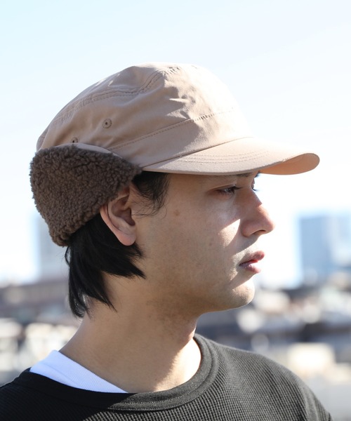 ８(eight)（エイト）の「イヤーボア軽量キャップ（キャップ・メンズ・オリーブ/ベージュ/ネイビー/ブラック・FREE）」の13枚目の写真