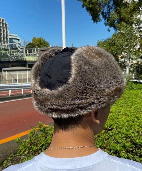 Manhattan Portage（マンハッタンポーテージ）の「Manhattan Portage/マンハッタンポーテージ キャップ トラッパー TRAPPER CAP MP216（キャップ・メンズ・ブラック/ベージュ・FREE）」の8枚目の写真