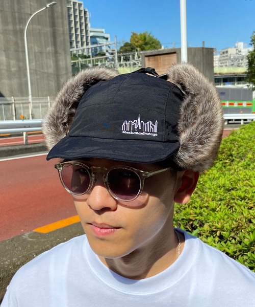 Manhattan Portage（マンハッタンポーテージ）の「Manhattan Portage/マンハッタンポーテージ キャップ トラッパー TRAPPER CAP MP216（キャップ・メンズ・ブラック/ベージュ・FREE）」の6枚目の写真