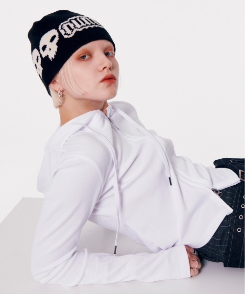 runningHIGH(ランニングハイ)の「【runningHIGH】SKULL LOGO JACQUARD BEANIE(ニットキャップ/ビーニー・レディース・ブラウン/ブラック/カーキ・ONE SIZE)」の7枚目の写真