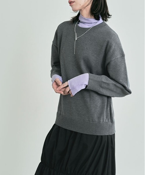 kirakiraShop（キラキラショップ）の「ニット ドッキング ワンピース（ワンピース・レディース・ブラック/ライトベージュ/チャコール・FREE）」の18枚目の写真