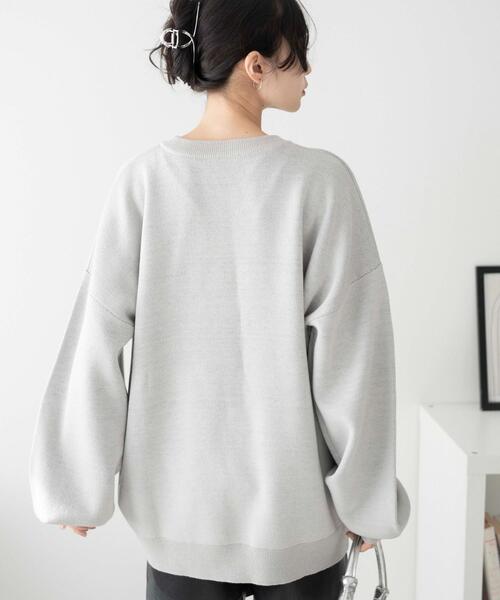 WEGO(ウィゴー)の「WEGO/ウェーブロゴジャガードニットプルオーバー(ニット/セーター・レディース・ブラック/グレー/グリーン・FREE)」の14枚目の写真