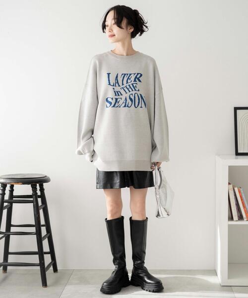 WEGO(ウィゴー)の「WEGO/ウェーブロゴジャガードニットプルオーバー(ニット/セーター・レディース・ブラック/グレー/グリーン・FREE)」の15枚目の写真