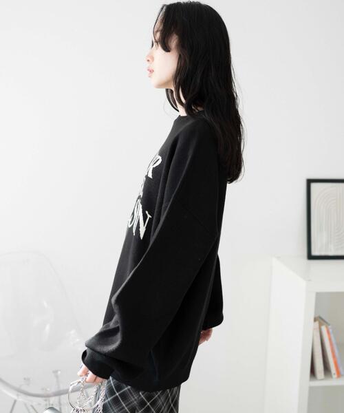 WEGO(ウィゴー)の「WEGO/ウェーブロゴジャガードニットプルオーバー(ニット/セーター・レディース・ブラック/グレー/グリーン・FREE)」の17枚目の写真