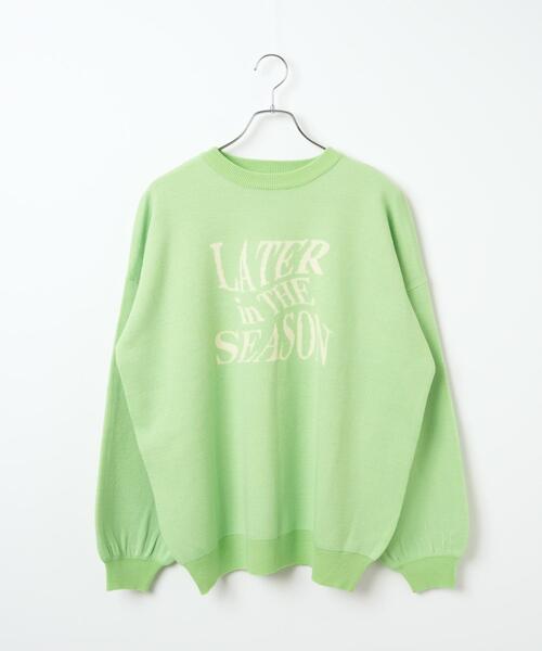 WEGO(ウィゴー)の「WEGO/ウェーブロゴジャガードニットプルオーバー(ニット/セーター・レディース・ブラック/グレー/グリーン・FREE)」の19枚目の写真