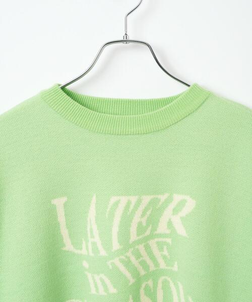 WEGO(ウィゴー)の「WEGO/ウェーブロゴジャガードニットプルオーバー(ニット/セーター・レディース・ブラック/グレー/グリーン・FREE)」の22枚目の写真