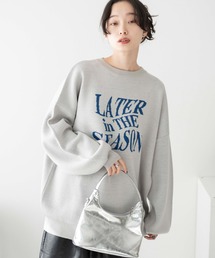 WEGO | WEGO/【24年春夏新作】ウェーブロゴジャガードニットプルオーバー(ニット/セーター)