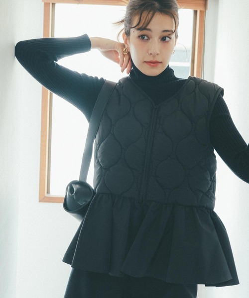 KOBE LETTUCE（コウベレタス）の「筒形ショルダーバッグ（ショルダーバッグ・レディース・ブラック/ブラウン・FREE）」の5枚目の写真