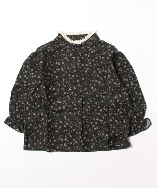 aimoha（アイモハ）の「【aimoha-KIDS-】子供服　かわいい小花柄ブラウス（シャツ/ブラウス・キッズ・ブラック・140/110/100/150/120/130/90）」の21枚目の写真
