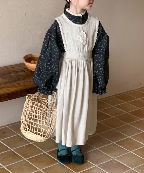 aimoha（アイモハ）の「【aimoha-KIDS-】子供服　かわいい小花柄ブラウス（シャツ/ブラウス・キッズ・ブラック・140/110/100/150/120/130/90）」の11枚目の写真